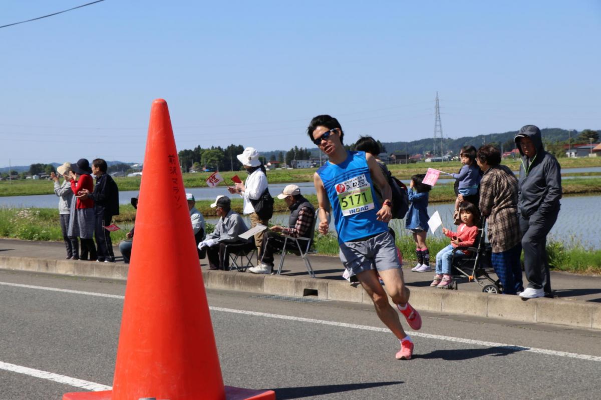 いわて奥州きらめきマラソン2018 フルマラソン5・37.5km給水/10km折り返し 2018/05/20