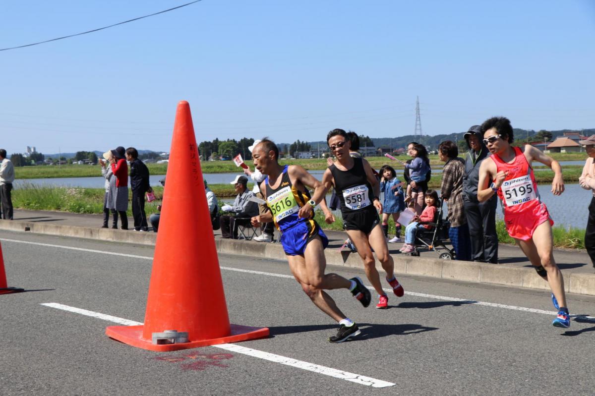 いわて奥州きらめきマラソン2018 フルマラソン5・37.5km給水/10km折り返し 2018/05/20