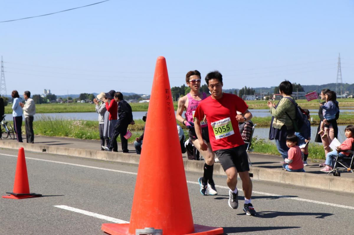 いわて奥州きらめきマラソン2018 フルマラソン5・37.5km給水/10km折り返し 2018/05/20