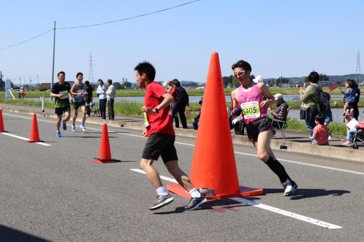 いわて奥州きらめきマラソン2018 フルマラソン5・37.5km給水/10km折り返し 2018/05/20