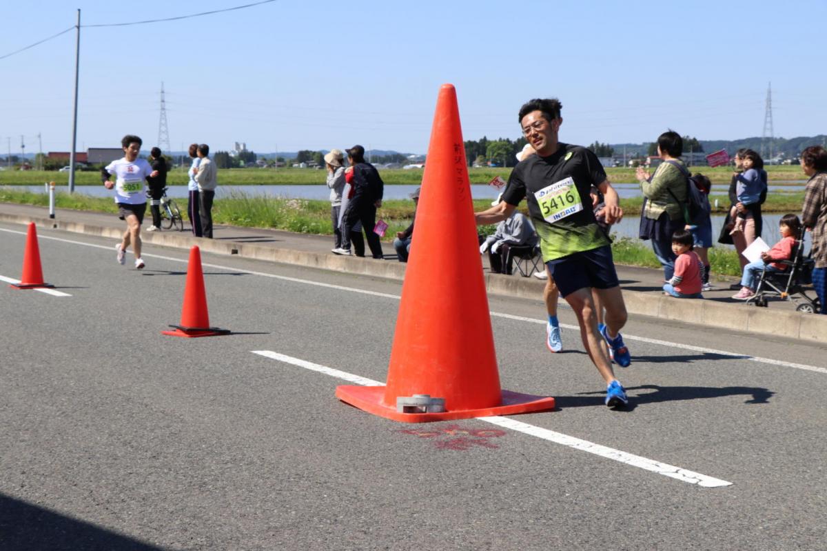 いわて奥州きらめきマラソン2018 フルマラソン5・37.5km給水/10km折り返し 2018/05/20