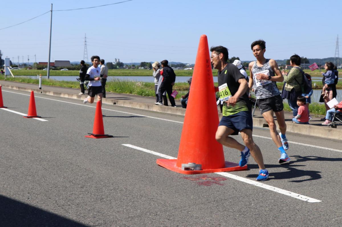 いわて奥州きらめきマラソン2018 フルマラソン5・37.5km給水/10km折り返し 2018/05/20