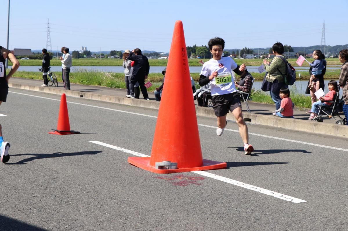 いわて奥州きらめきマラソン2018 フルマラソン5・37.5km給水/10km折り返し 2018/05/20