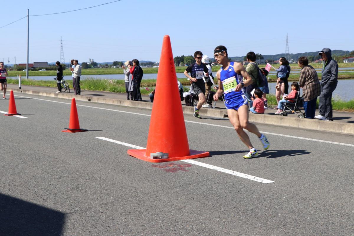 いわて奥州きらめきマラソン2018 フルマラソン5・37.5km給水/10km折り返し 2018/05/20