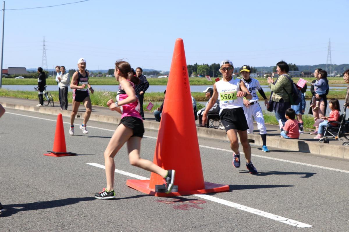 いわて奥州きらめきマラソン2018 フルマラソン5・37.5km給水/10km折り返し 2018/05/20