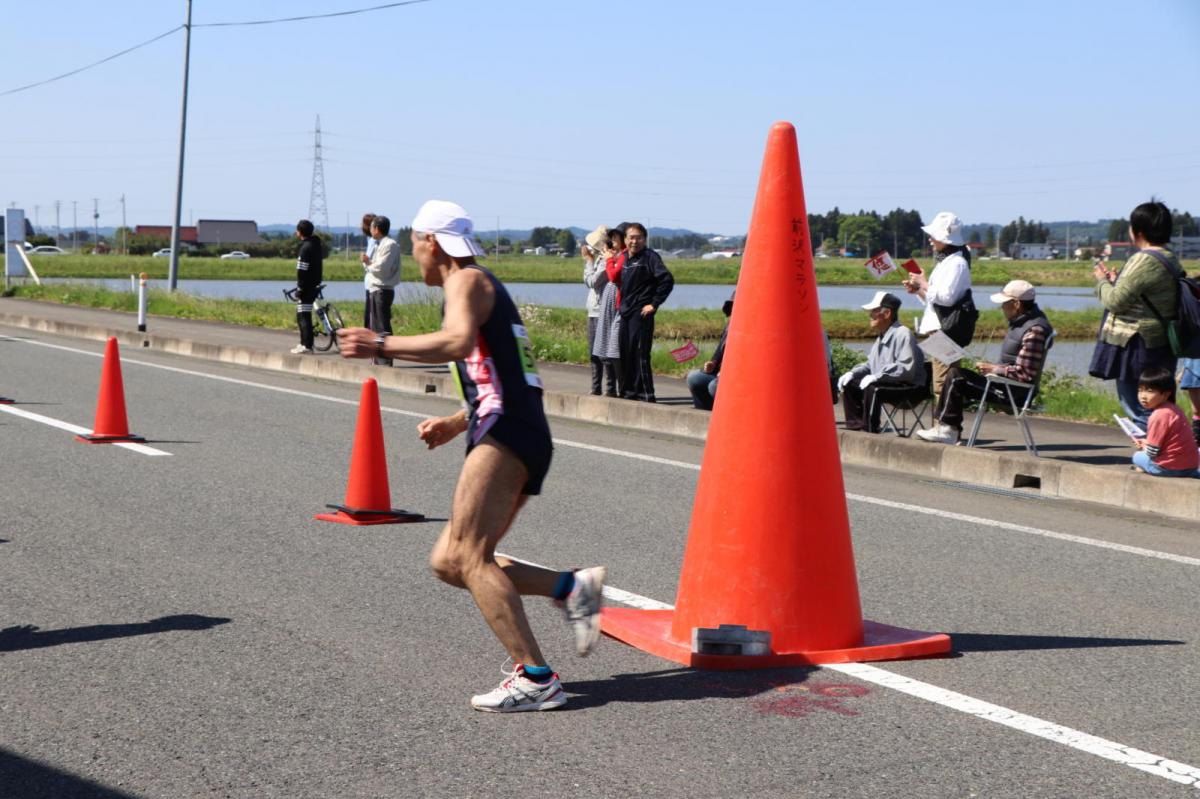 いわて奥州きらめきマラソン2018 フルマラソン5・37.5km給水/10km折り返し 2018/05/20