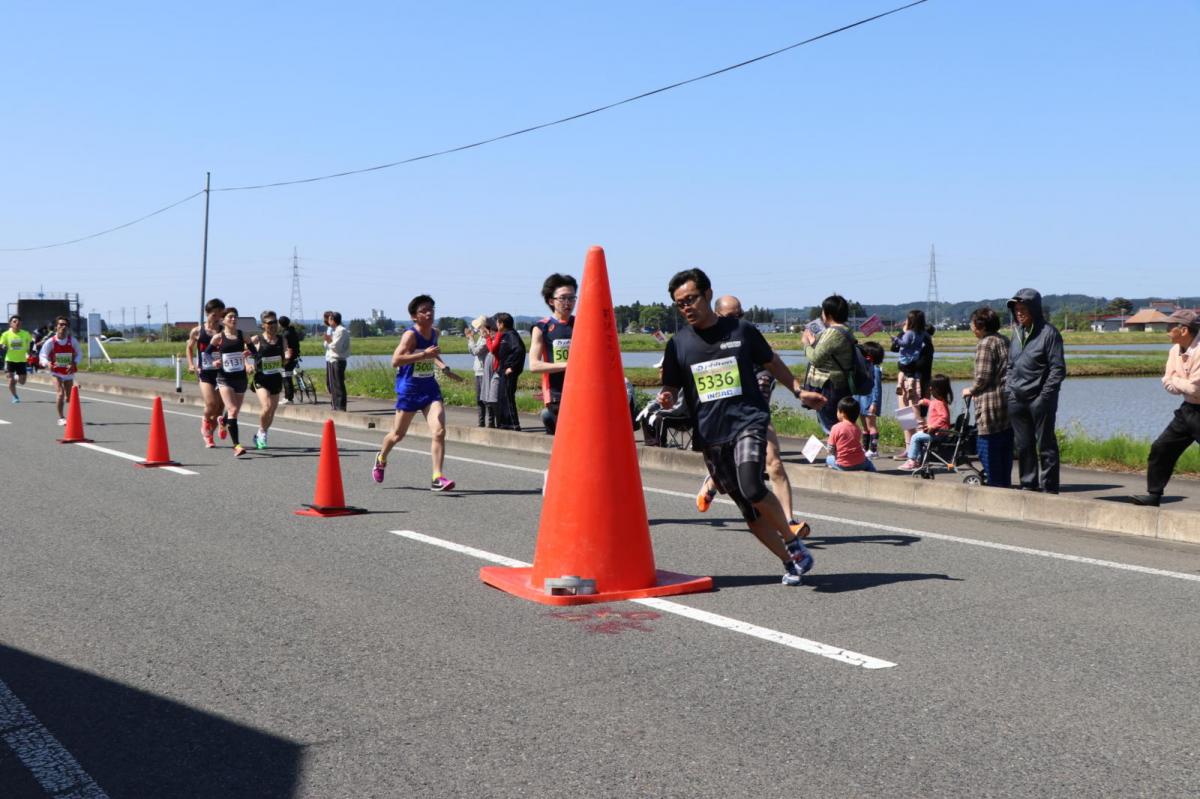 いわて奥州きらめきマラソン2018 フルマラソン5・37.5km給水/10km折り返し 2018/05/20