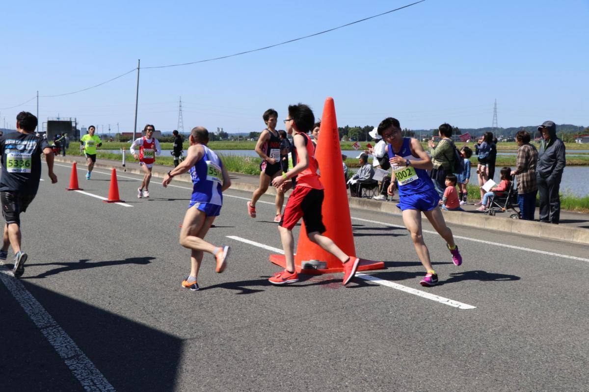 いわて奥州きらめきマラソン2018 フルマラソン5・37.5km給水/10km折り返し 2018/05/20