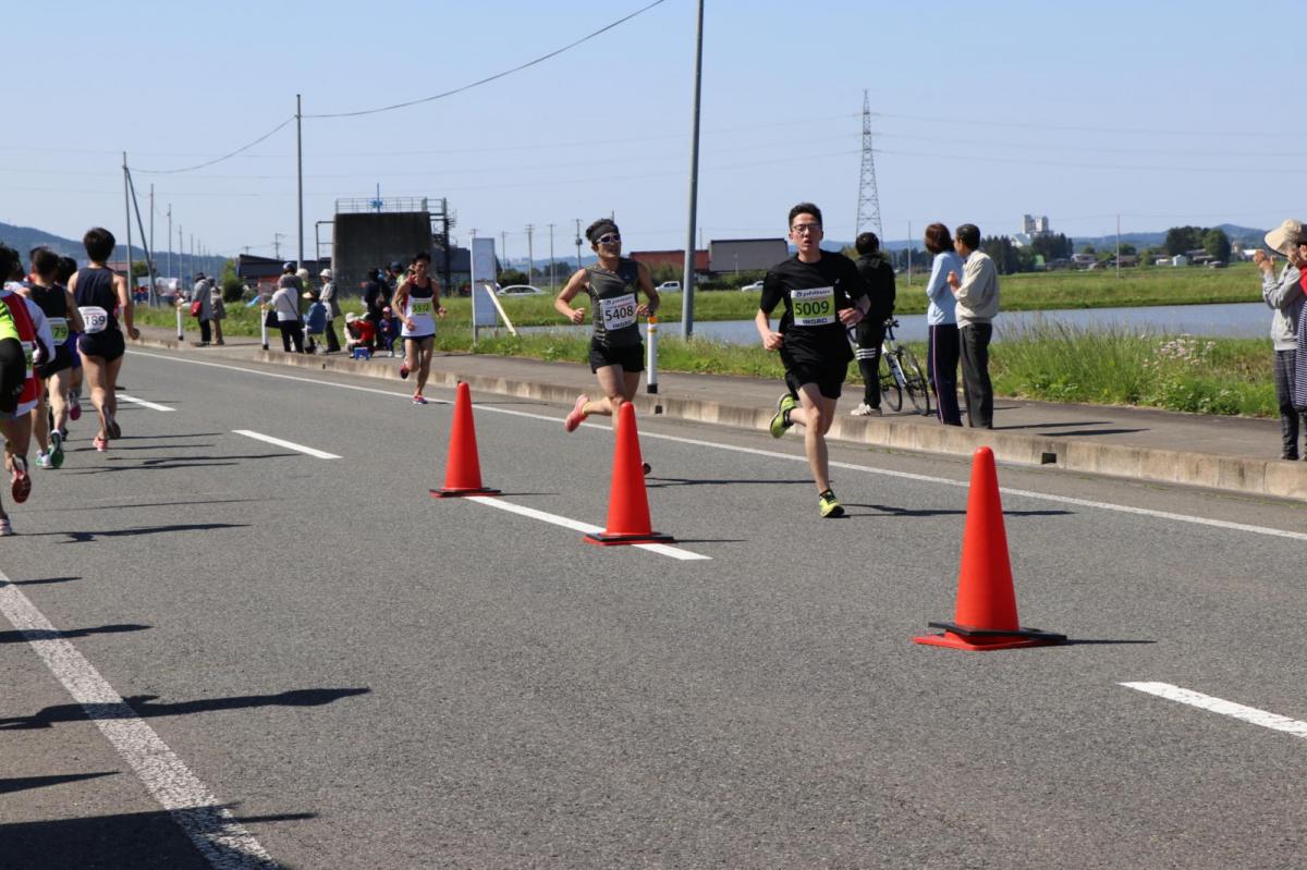 いわて奥州きらめきマラソン2018 フルマラソン5・37.5km給水/10km折り返し 2018/05/20