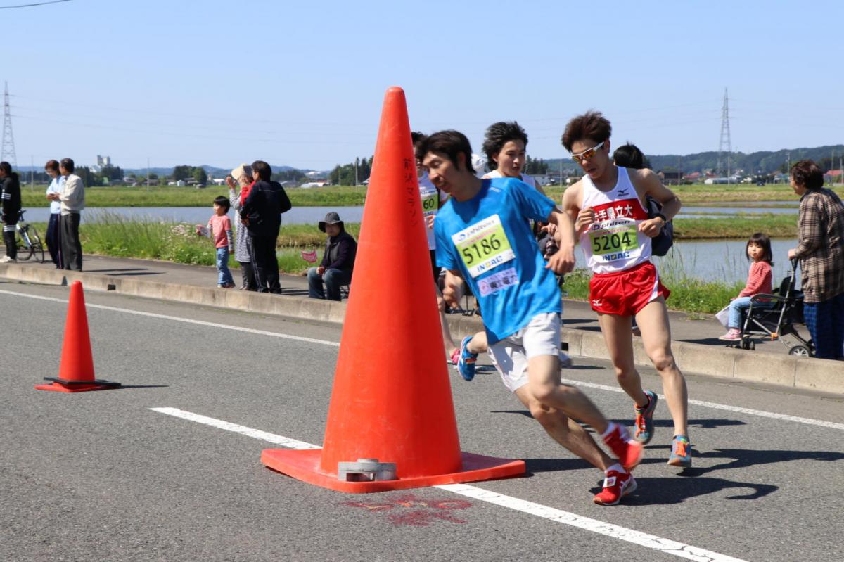 いわて奥州きらめきマラソン2018 フルマラソン5・37.5km給水/10km折り返し 2018/05/20