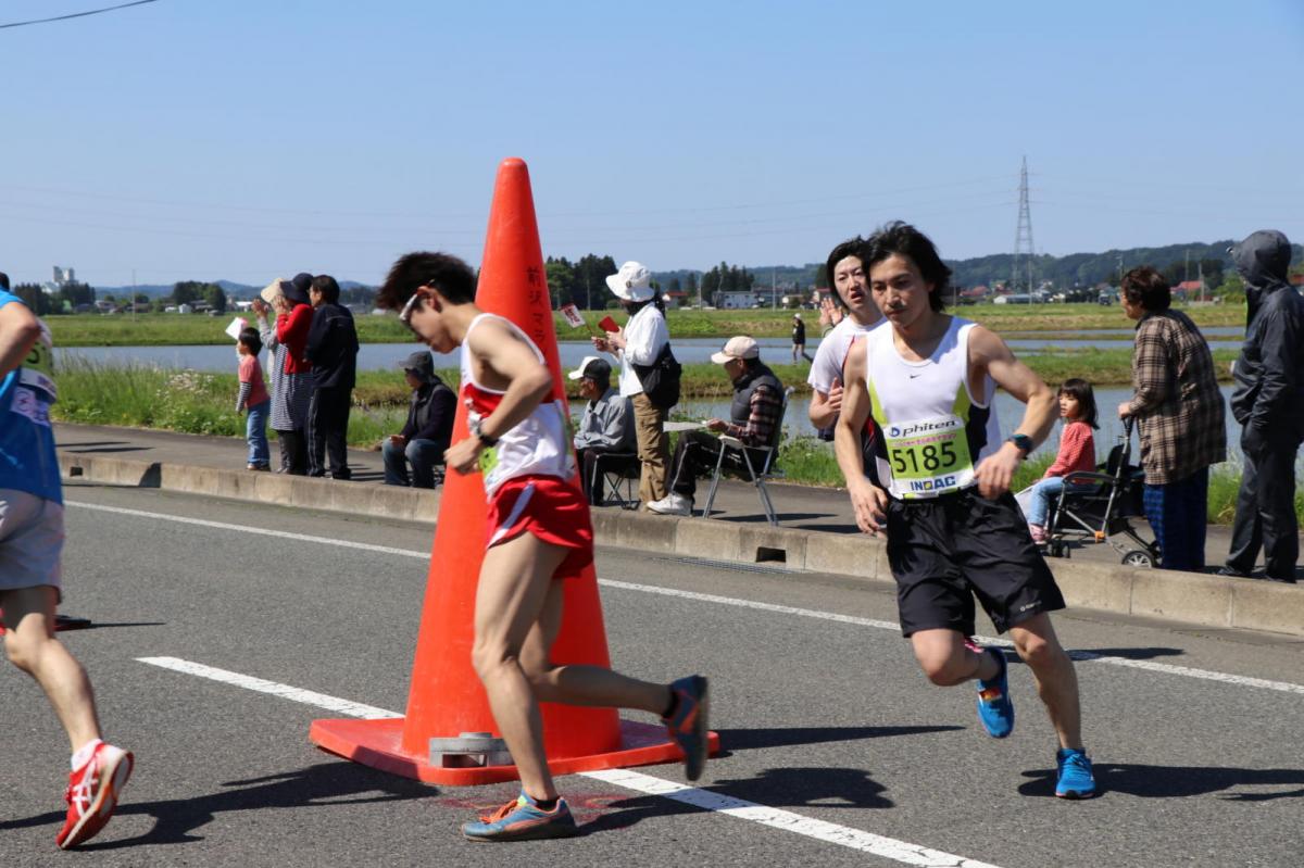 いわて奥州きらめきマラソン2018 フルマラソン5・37.5km給水/10km折り返し 2018/05/20