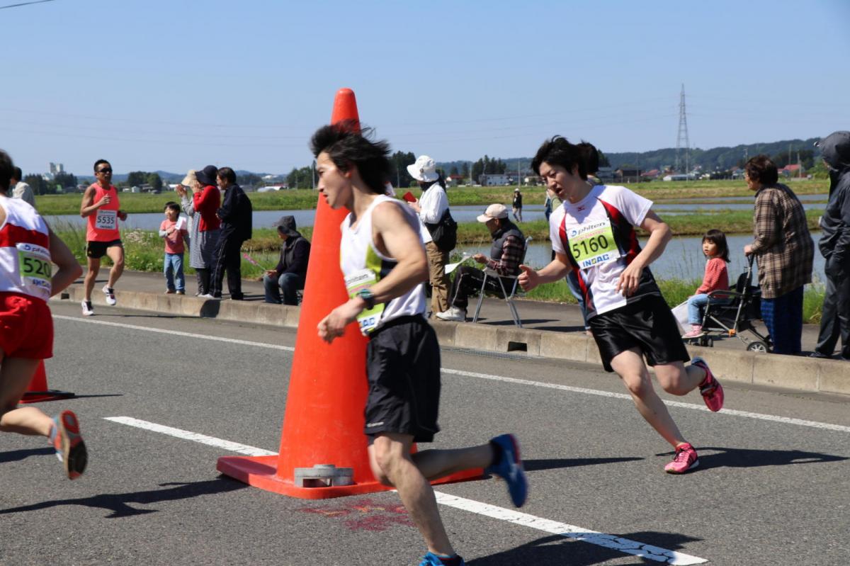 いわて奥州きらめきマラソン2018 フルマラソン5・37.5km給水/10km折り返し 2018/05/20
