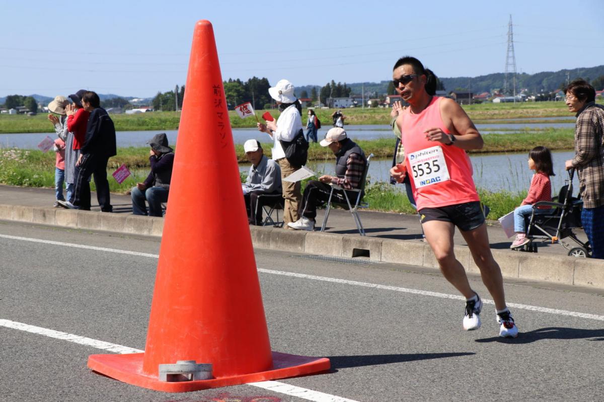 いわて奥州きらめきマラソン2018 フルマラソン5・37.5km給水/10km折り返し 2018/05/20