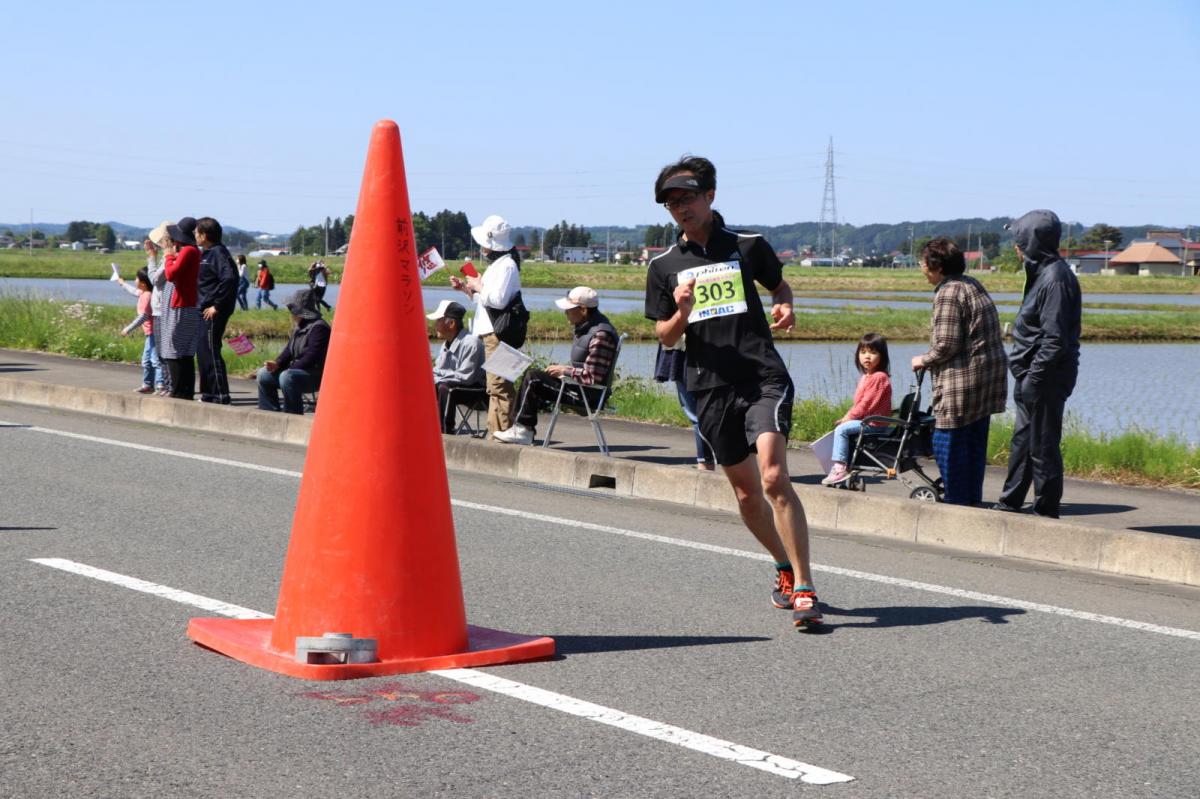いわて奥州きらめきマラソン2018 フルマラソン5・37.5km給水/10km折り返し 2018/05/20