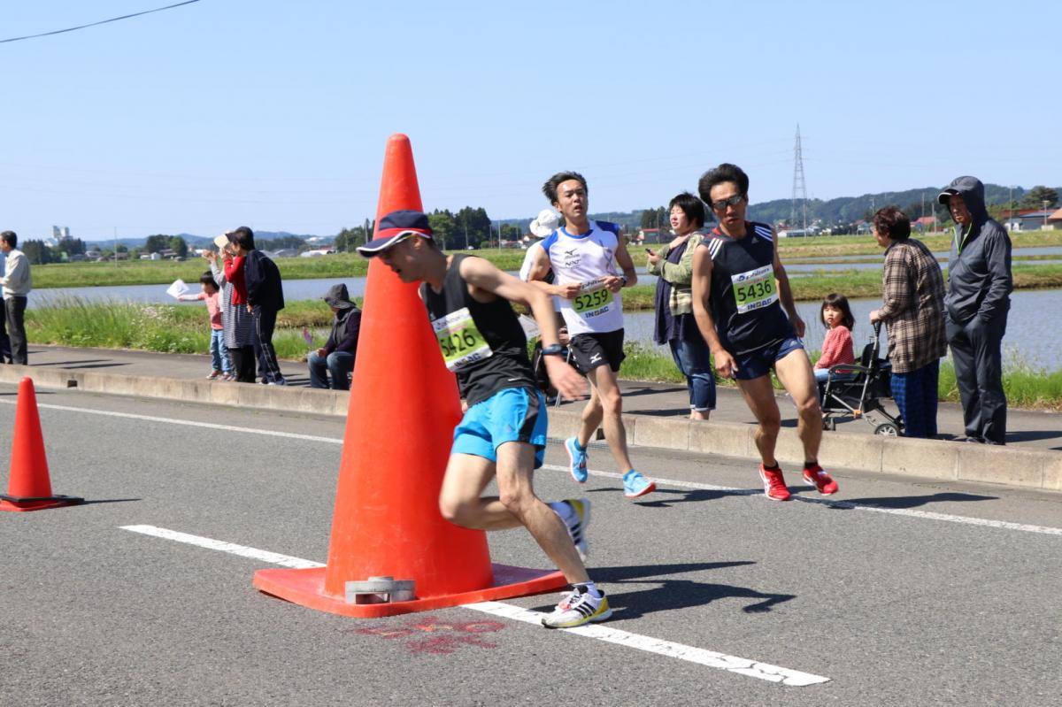 いわて奥州きらめきマラソン2018 フルマラソン5・37.5km給水/10km折り返し 2018/05/20