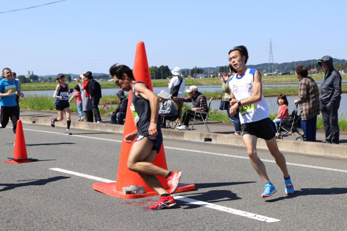 いわて奥州きらめきマラソン2018 フルマラソン5・37.5km給水/10km折り返し 2018/05/20