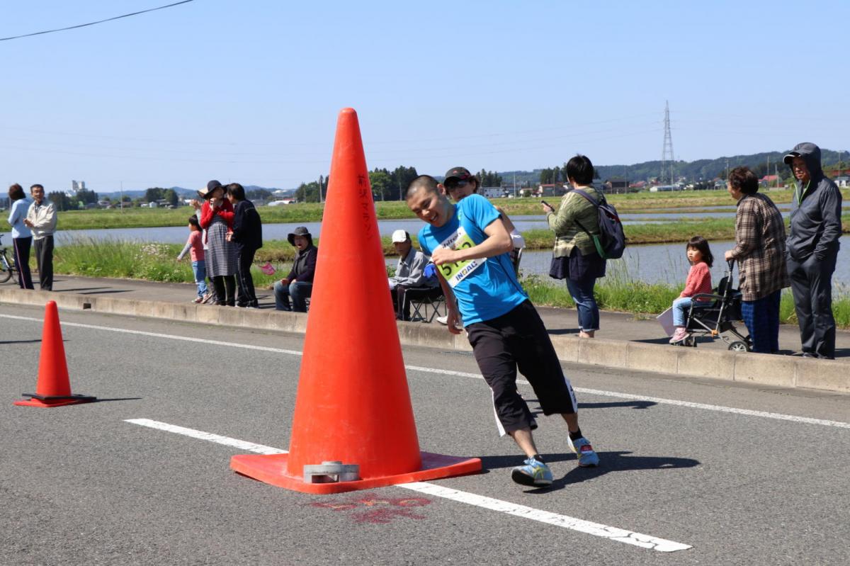 いわて奥州きらめきマラソン2018 フルマラソン5・37.5km給水/10km折り返し 2018/05/20