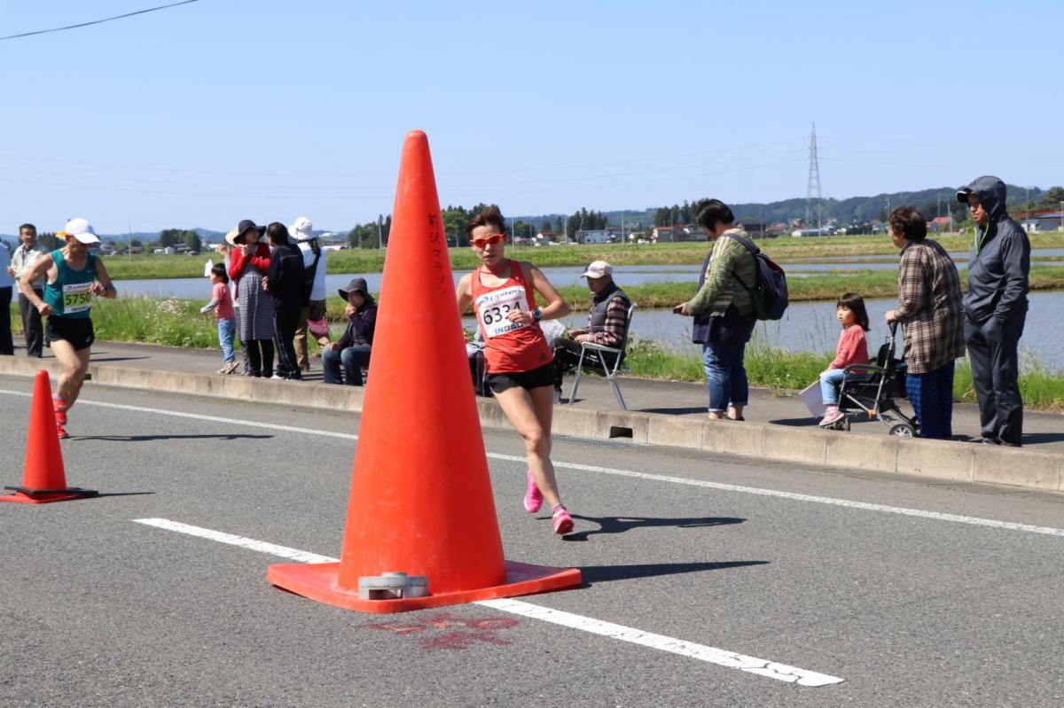 いわて奥州きらめきマラソン2018 フルマラソン5・37.5km給水/10km折り返し 2018/05/20