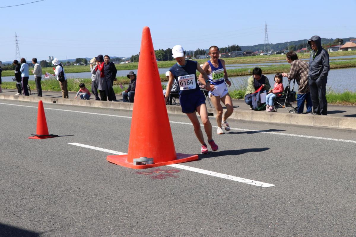 いわて奥州きらめきマラソン2018 フルマラソン5・37.5km給水/10km折り返し 2018/05/20