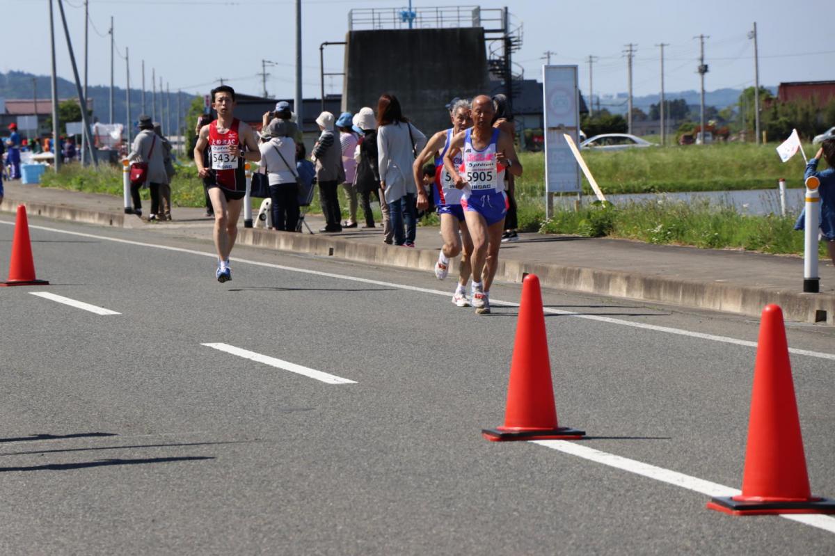 いわて奥州きらめきマラソン2018 フルマラソン5・37.5km給水/10km折り返し 2018/05/20