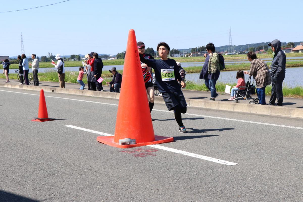 いわて奥州きらめきマラソン2018 フルマラソン5・37.5km給水/10km折り返し 2018/05/20