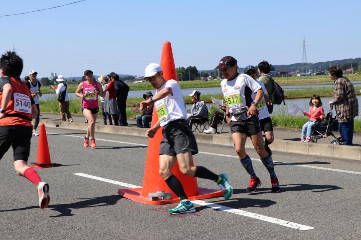 いわて奥州きらめきマラソン2018 フルマラソン5・37.5km給水/10km折り返し 2018/05/20