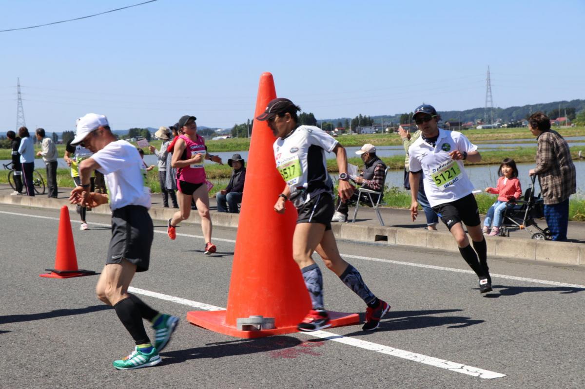 いわて奥州きらめきマラソン2018 フルマラソン5・37.5km給水/10km折り返し 2018/05/20
