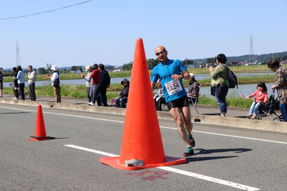 いわて奥州きらめきマラソン2018 フルマラソン5・37.5km給水/10km折り返し 2018/05/20