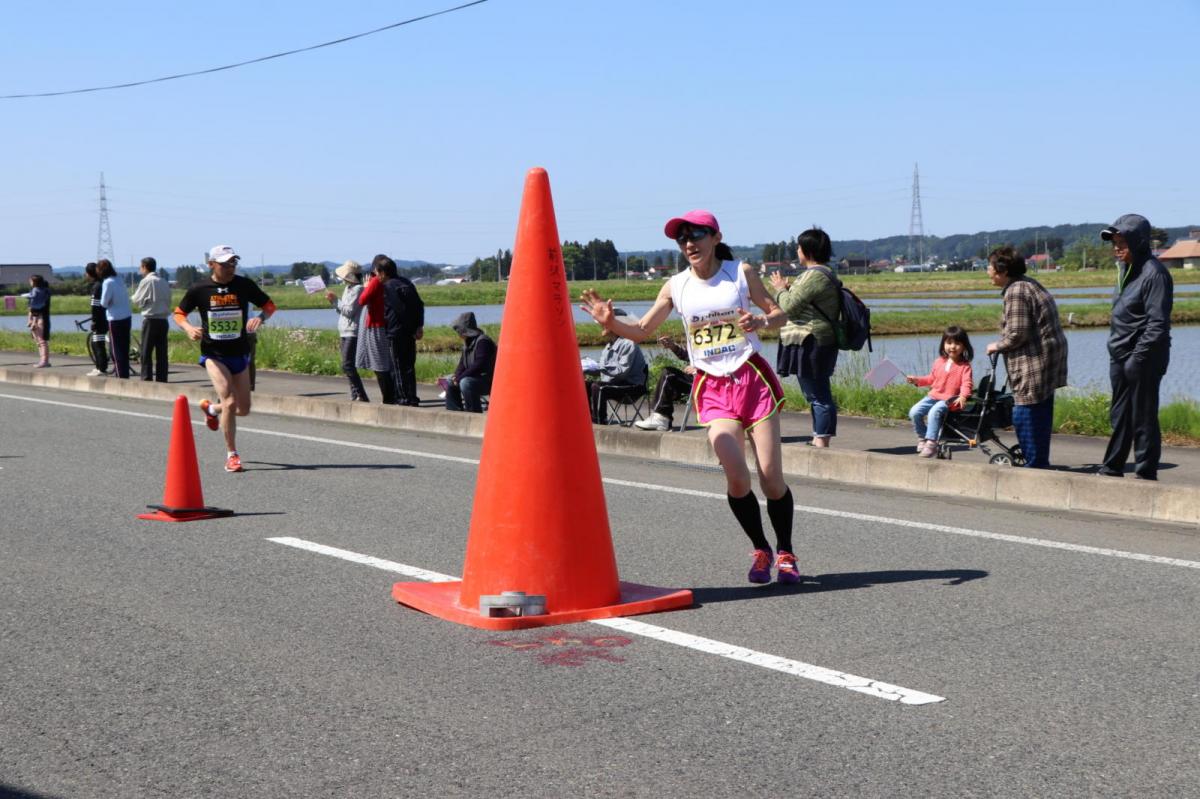 いわて奥州きらめきマラソン2018 フルマラソン5・37.5km給水/10km折り返し 2018/05/20