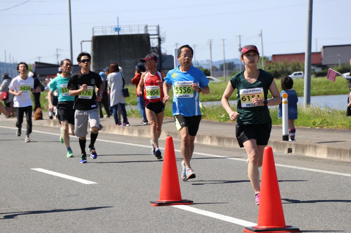 いわて奥州きらめきマラソン2018 フルマラソン5・37.5km給水/10km折り返し 2018/05/20