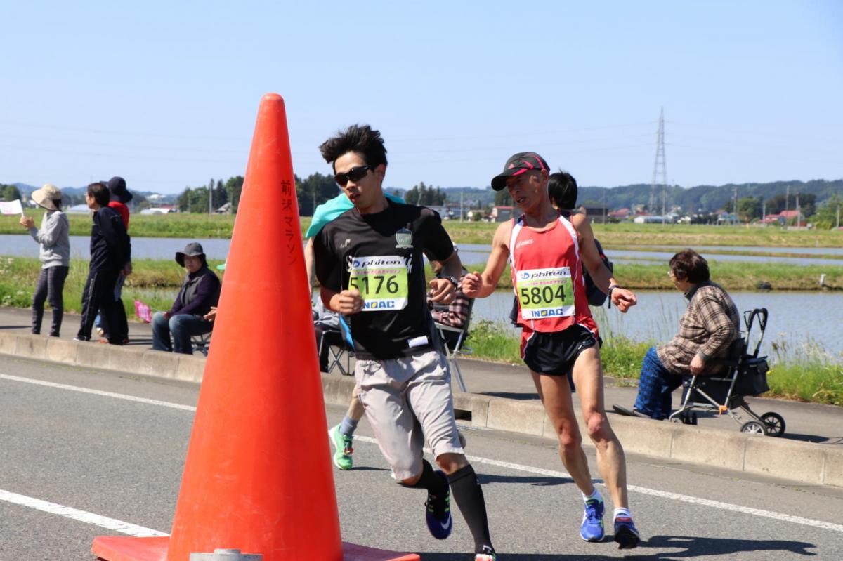 いわて奥州きらめきマラソン2018 フルマラソン5・37.5km給水/10km折り返し 2018/05/20