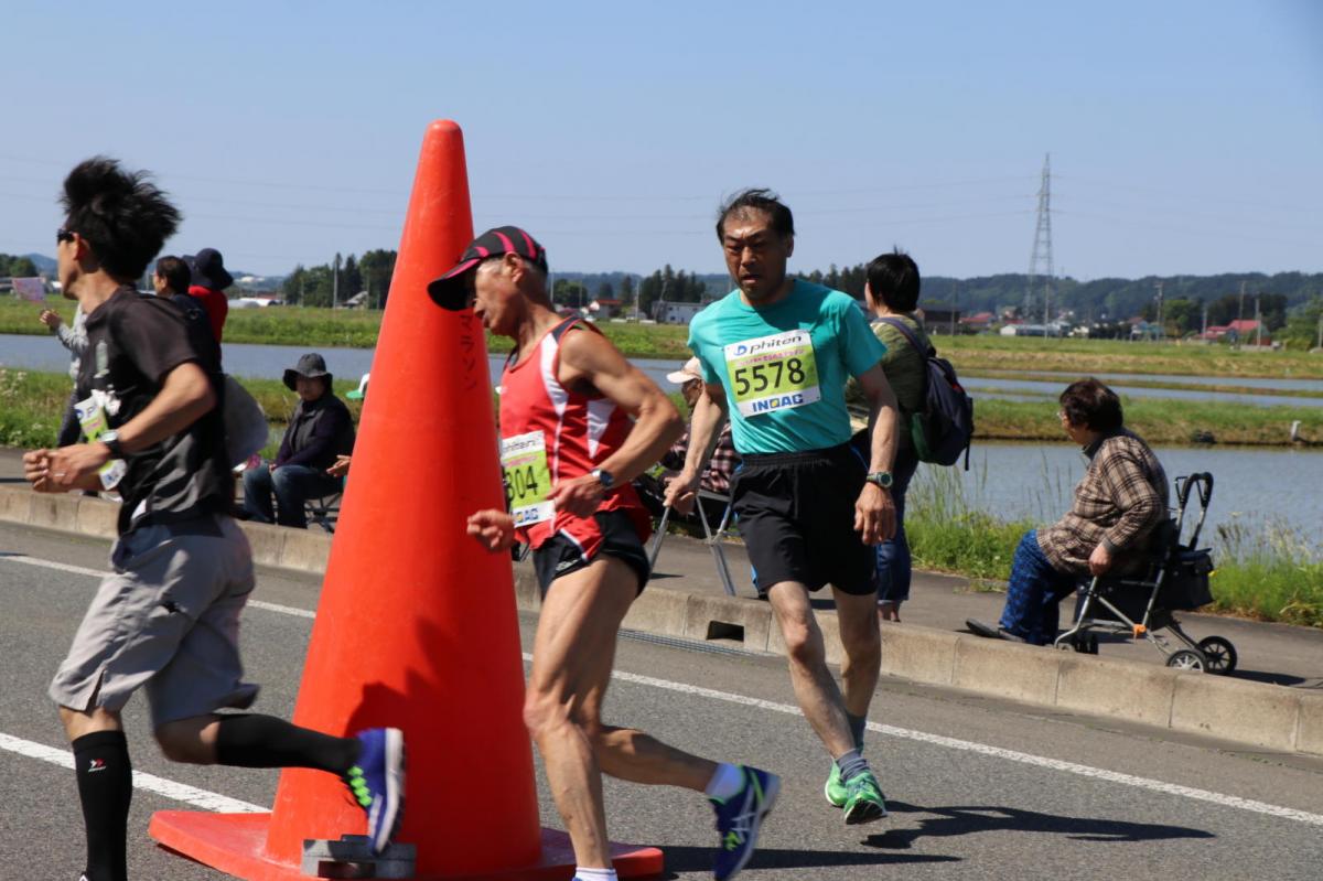 いわて奥州きらめきマラソン2018 フルマラソン5・37.5km給水/10km折り返し 2018/05/20
