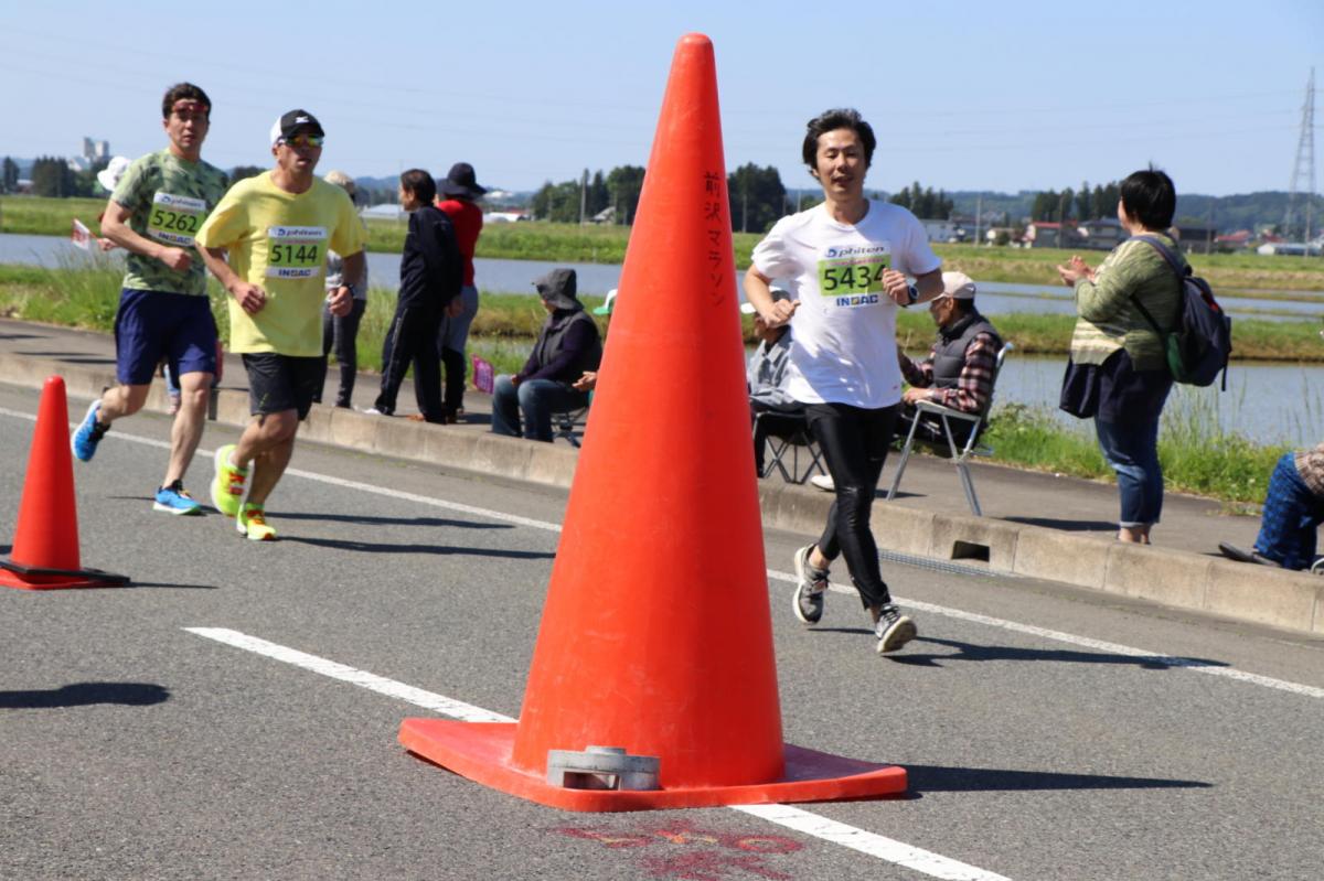 いわて奥州きらめきマラソン2018 フルマラソン5・37.5km給水/10km折り返し 2018/05/20