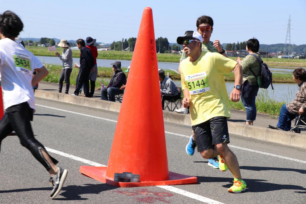 いわて奥州きらめきマラソン2018 フルマラソン5・37.5km給水/10km折り返し 2018/05/20