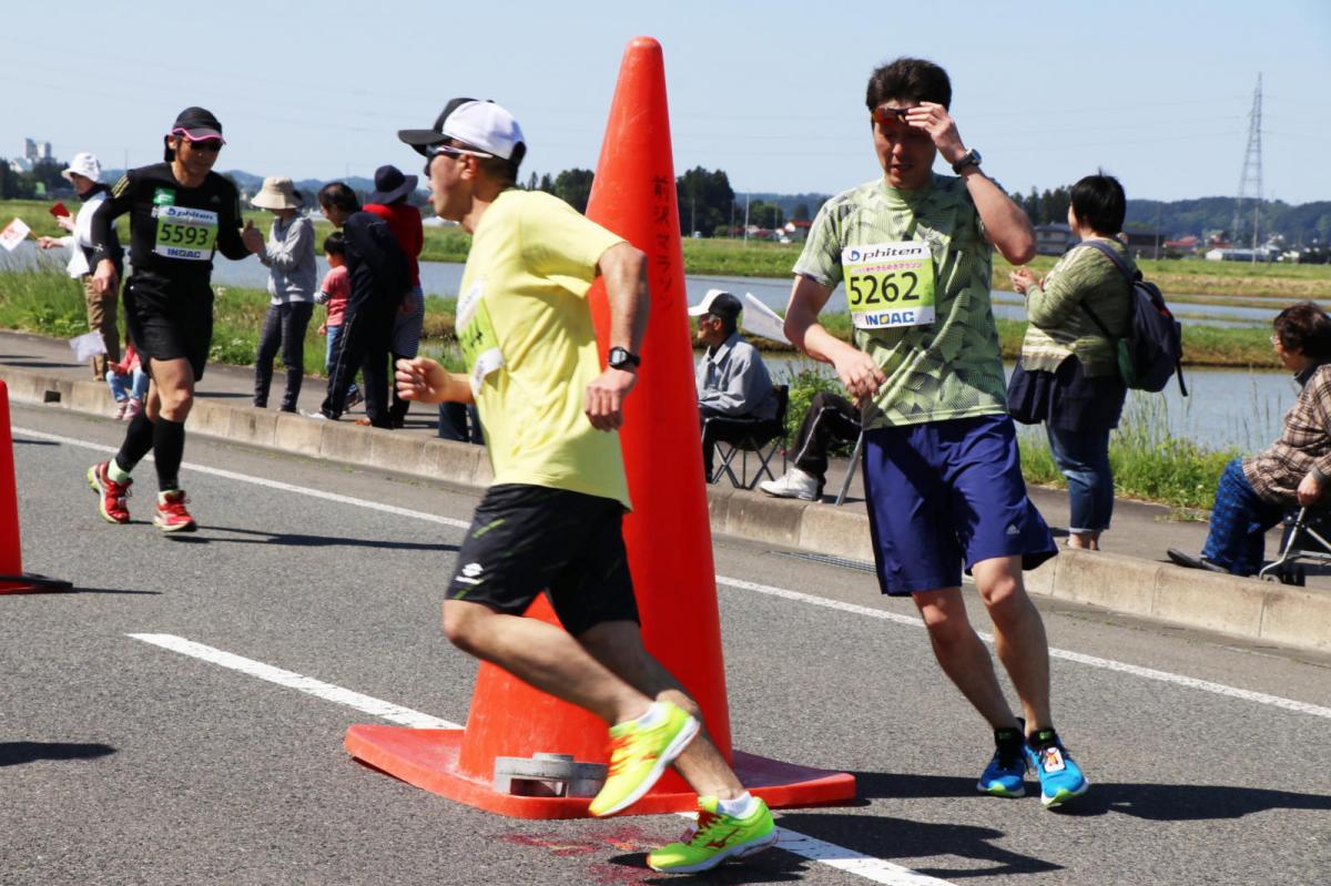 いわて奥州きらめきマラソン2018 フルマラソン5・37.5km給水/10km折り返し 2018/05/20