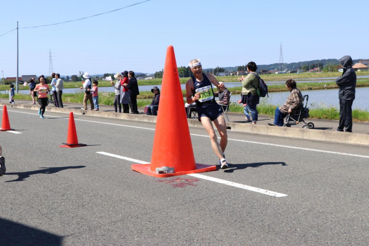 いわて奥州きらめきマラソン2018 フルマラソン5・37.5km給水/10km折り返し 2018/05/20