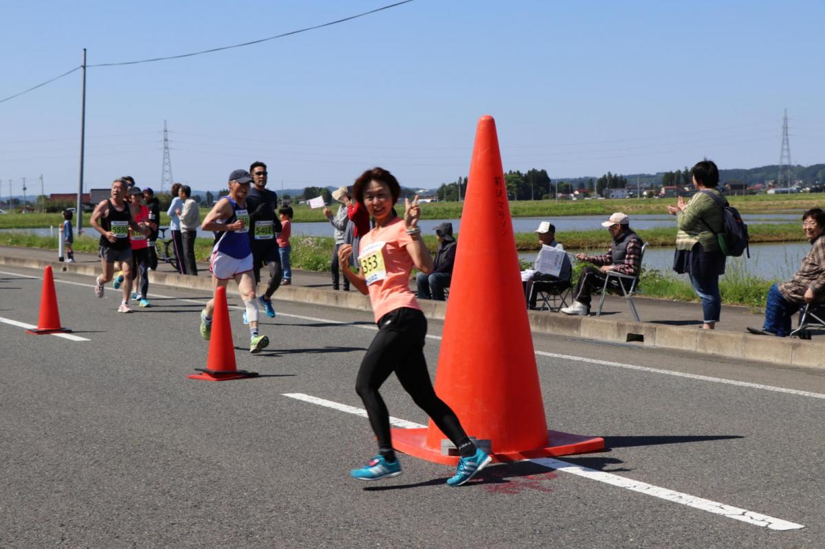 いわて奥州きらめきマラソン2018 フルマラソン5・37.5km給水/10km折り返し 2018/05/20