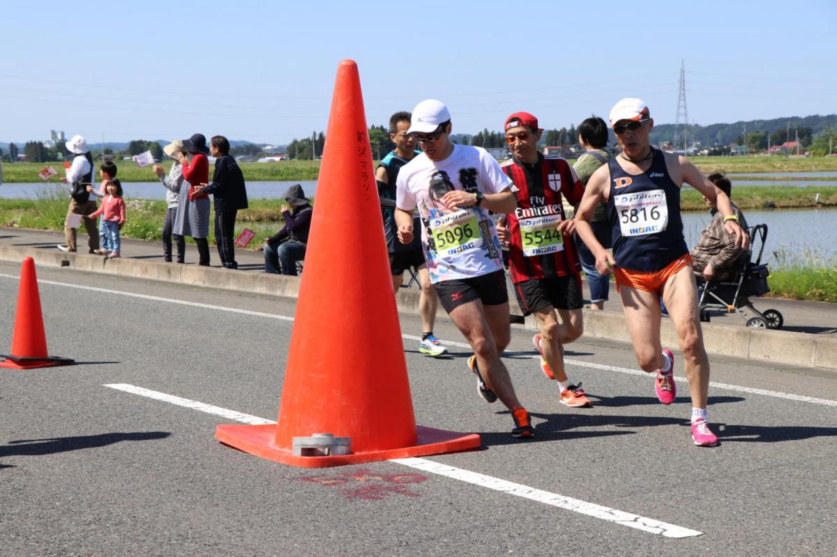 いわて奥州きらめきマラソン2018 フルマラソン5・37.5km給水/10km折り返し 2018/05/20