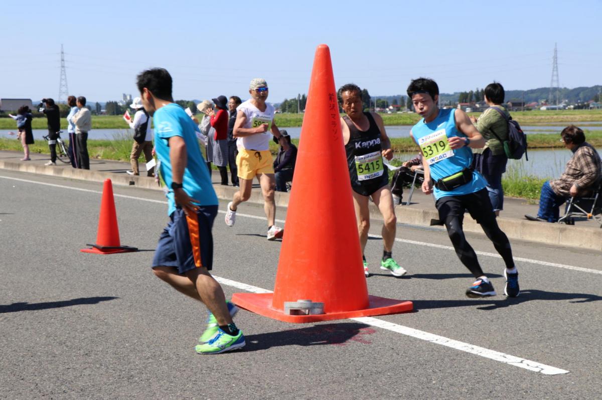 いわて奥州きらめきマラソン2018 フルマラソン5・37.5km給水/10km折り返し 2018/05/20