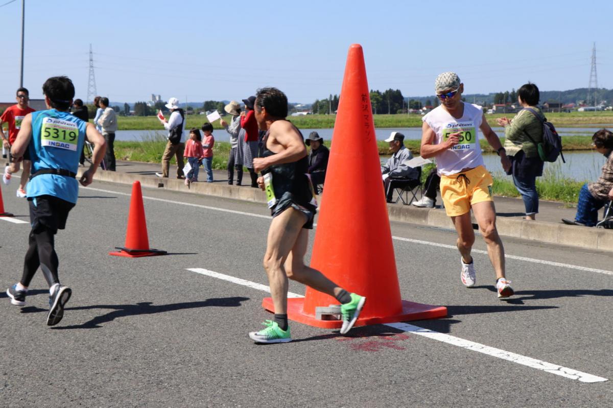いわて奥州きらめきマラソン2018 フルマラソン5・37.5km給水/10km折り返し 2018/05/20