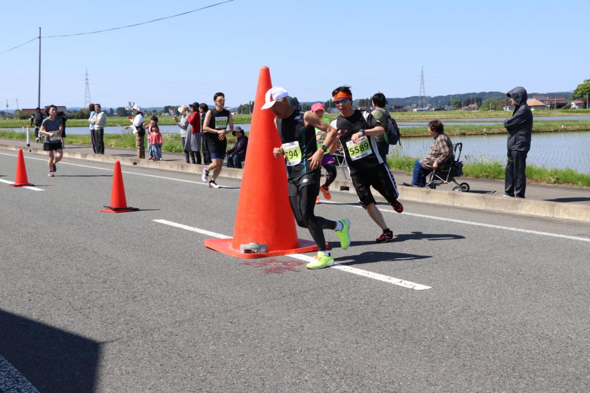 いわて奥州きらめきマラソン2018 フルマラソン5・37.5km給水/10km折り返し 2018/05/20