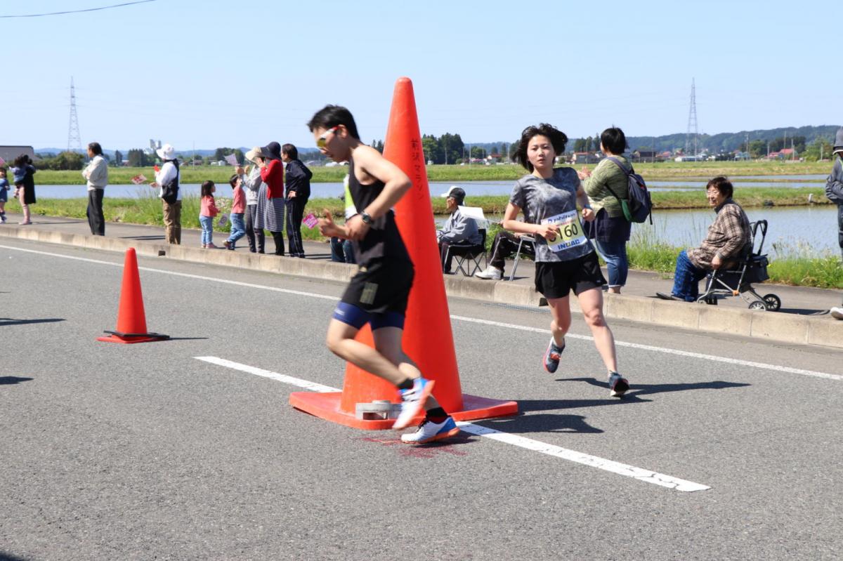 いわて奥州きらめきマラソン2018 フルマラソン5・37.5km給水/10km折り返し 2018/05/20