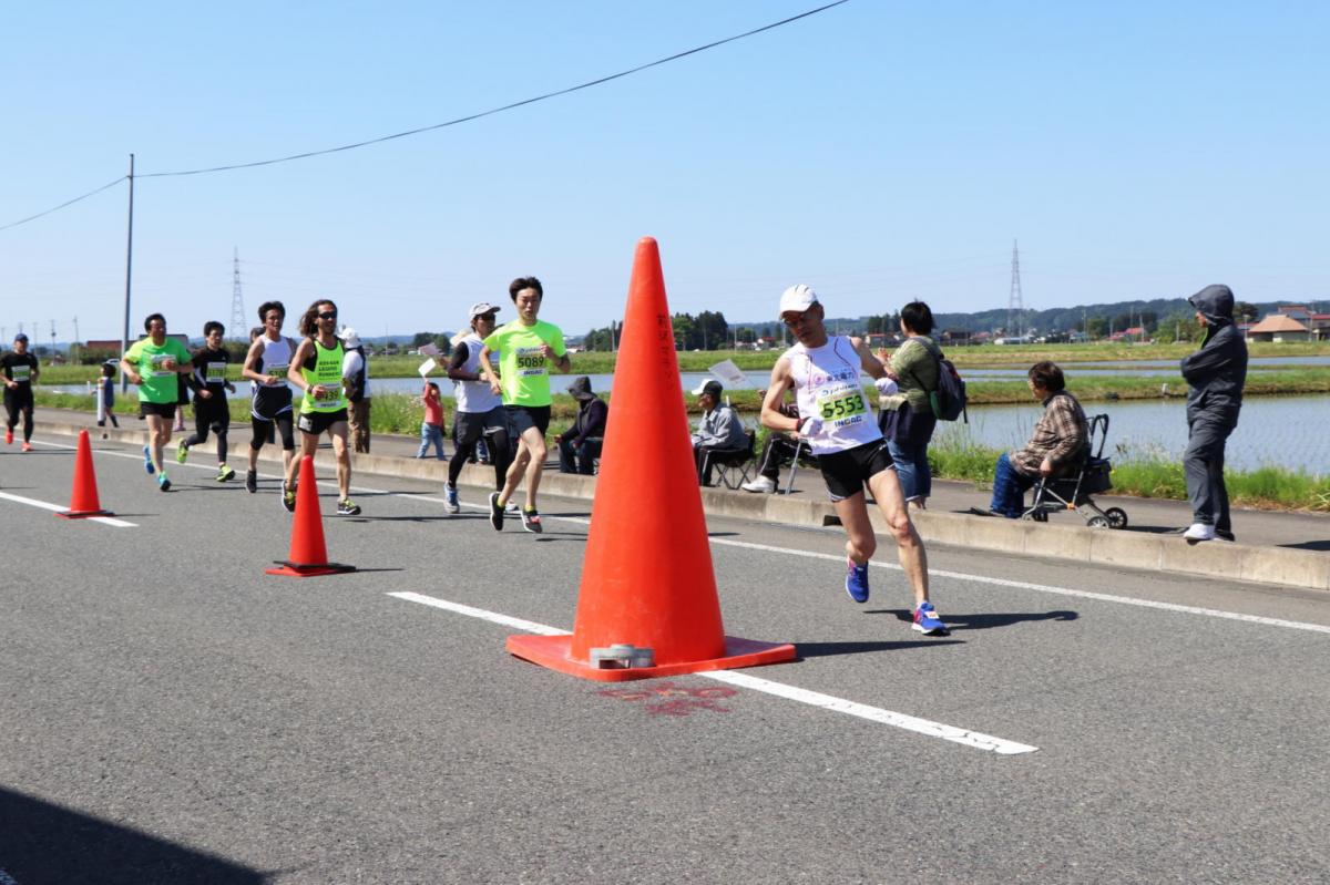 いわて奥州きらめきマラソン2018 フルマラソン5・37.5km給水/10km折り返し 2018/05/20