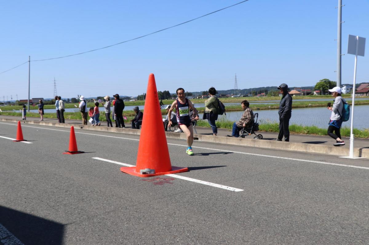 いわて奥州きらめきマラソン2018 フルマラソン5・37.5km給水/10km折り返し 2018/05/20