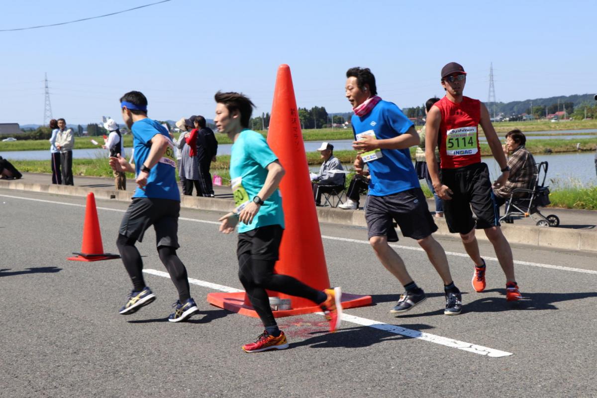 いわて奥州きらめきマラソン2018 フルマラソン5・37.5km給水/10km折り返し 2018/05/20