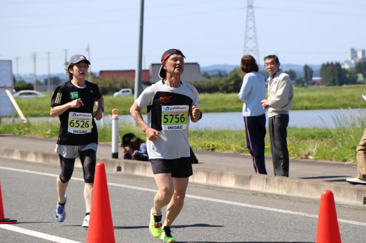 いわて奥州きらめきマラソン2018 フルマラソン5・37.5km給水/10km折り返し 2018/05/20