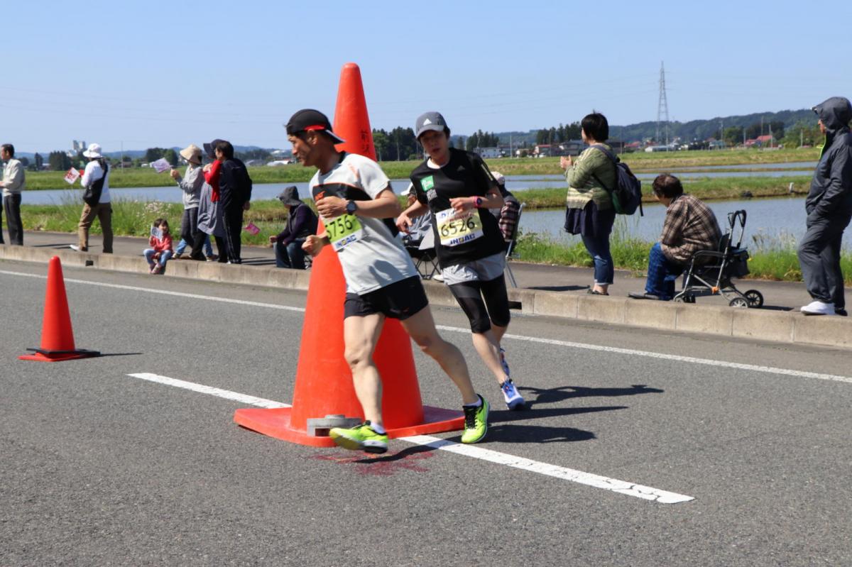 いわて奥州きらめきマラソン2018 フルマラソン5・37.5km給水/10km折り返し 2018/05/20