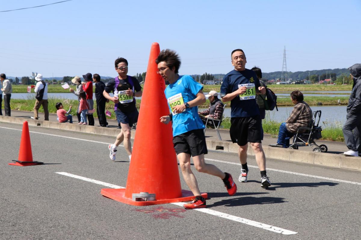 いわて奥州きらめきマラソン2018 フルマラソン5・37.5km給水/10km折り返し 2018/05/20