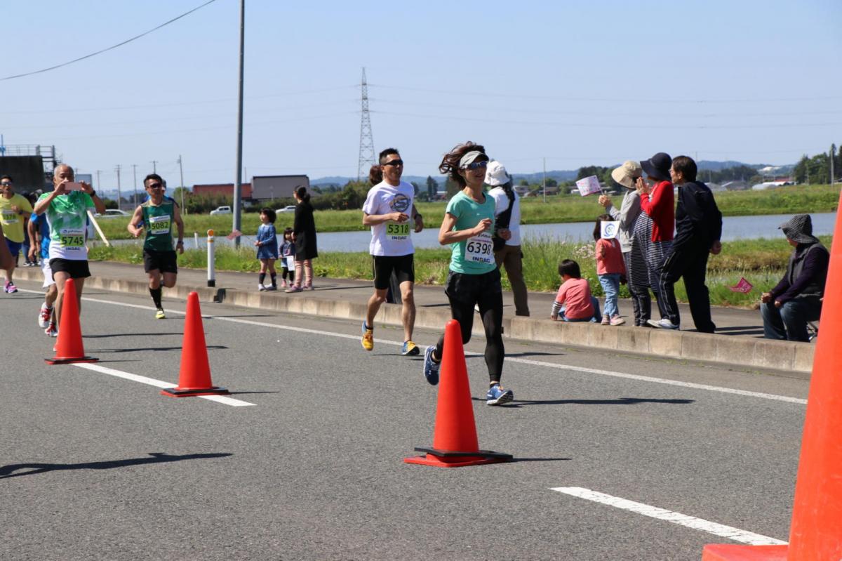 いわて奥州きらめきマラソン2018 フルマラソン5・37.5km給水/10km折り返し 2018/05/20