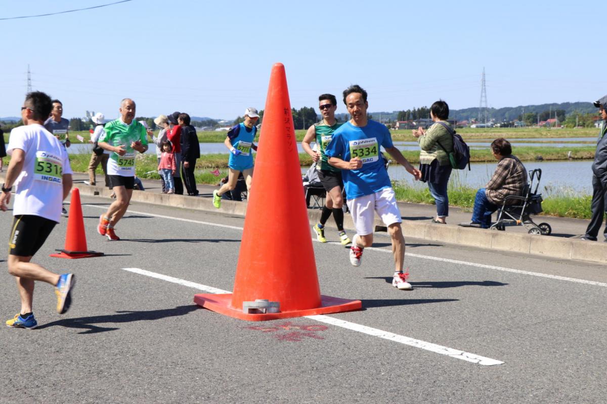 いわて奥州きらめきマラソン2018 フルマラソン5・37.5km給水/10km折り返し 2018/05/20
